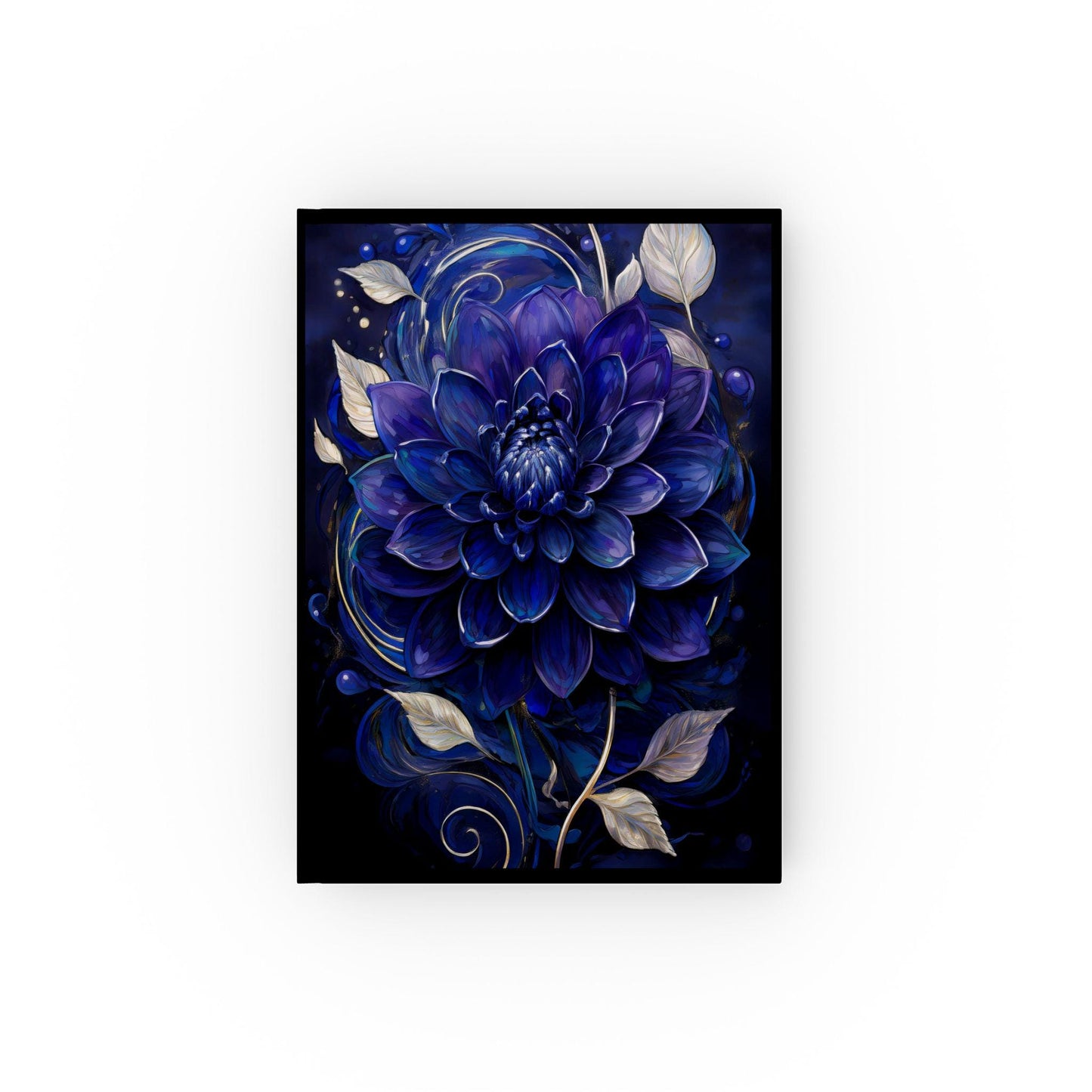 Hard Backed Journal - Lapis Veil Floral Design - Dahlia Dreams Collection