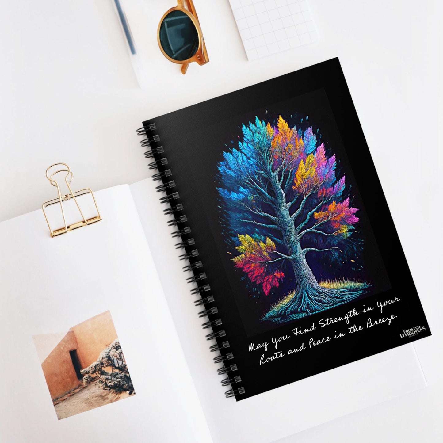 Spiral Notebook | Roots of Strength, Branches of Peace | Inspirational quotes